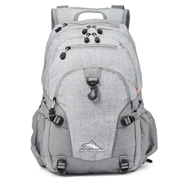 NWT High Sierra Backpack Waterproof Commute Hike Business Travel Silver Gray High Sierra® Powerglide Pro Wheeled Backpack – Silver  main image 4